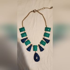 Blue and Teal Statement Necklace